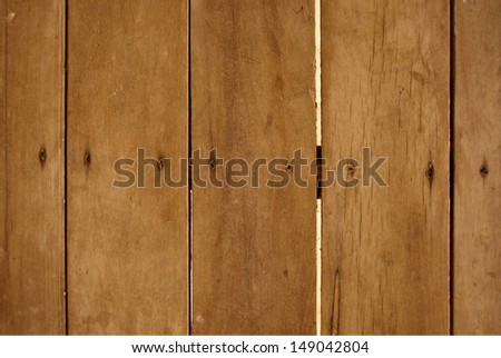Clear surface of wood board floor
