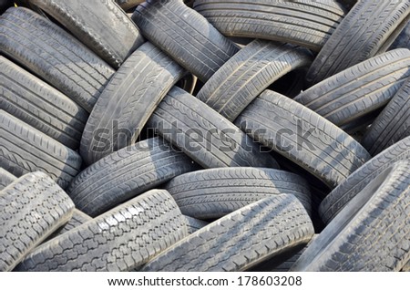 Pattern of old tires textures