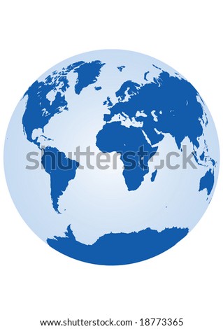 World  Vector on Stock Vector   World Vector Map  Showing The Whole World In One Circle