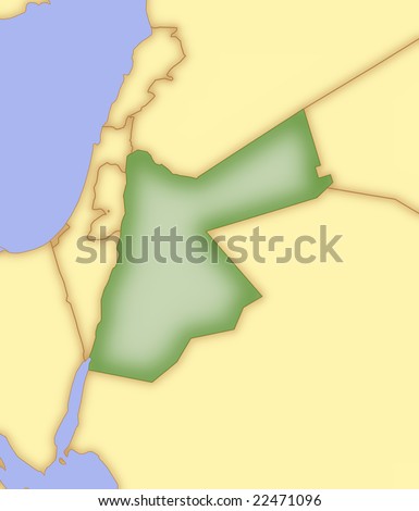 maps of jordan. map of jordan and