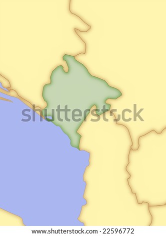 maps of montenegro. map of croatia and surrounding