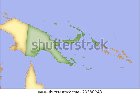 maps of papua new guinea. stock vector : Papua New