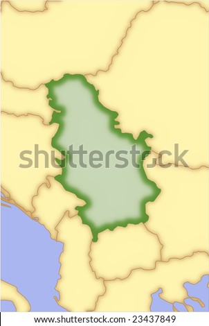 map of serbia and surrounding political map of serbia. map of serbia and surrounding
