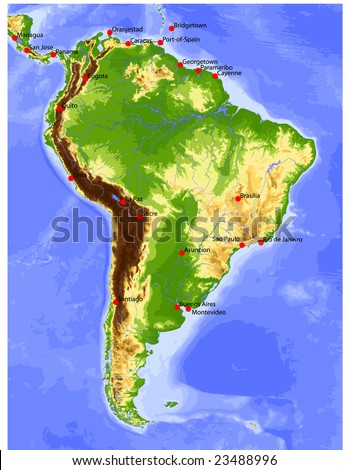 map of south american rivers