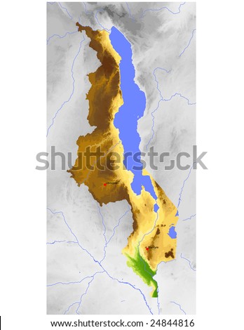 physical map of africa with rivers and mountains. hair physical map of mongolia.