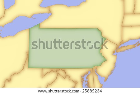 Map Of Pennsylvania. Map of Pennsylvania,