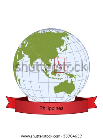 Repertory Philippines Logo. Globe+map+philippines