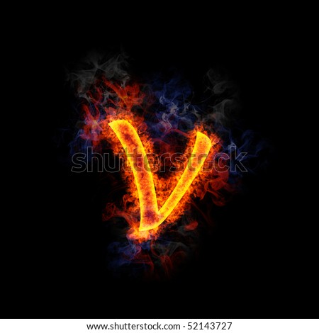 Burning V