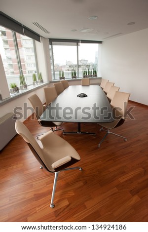 Modern bright meeting room office Modern bright meeting room office