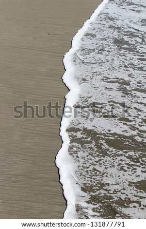 Waves on Sand Beach, Vertical