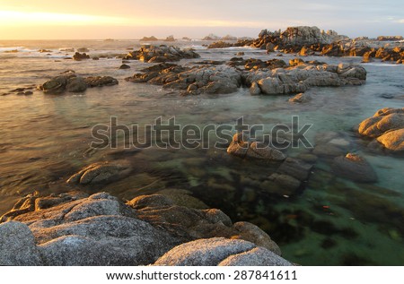 Sunset at Asilomar State Beach, near Monterey, California, United States of America