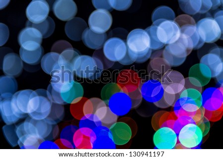 Sparkling multicolored lights bokeh background