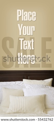 Bed Pillows Retail Poster/ Banner sample art