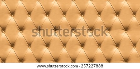 Yellow quilted leather tiled texture