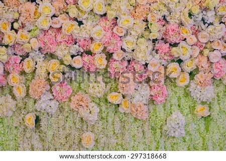 flower bouquets background.