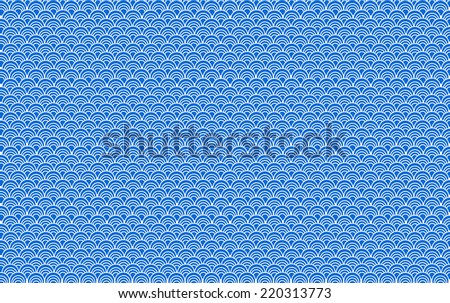 Blue patterned background in Japanese art.