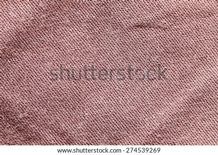 Texture of brown cloth for background design.