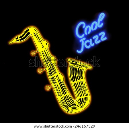 Neon Sign/Cool Jazz/ Saxophone