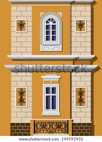 window of a house in the classical style