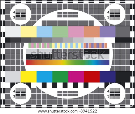 Television Tests on Classical Colors Tv Test Stock Vector 8941522   Shutterstock