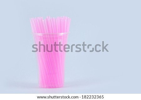 olored drinking straws