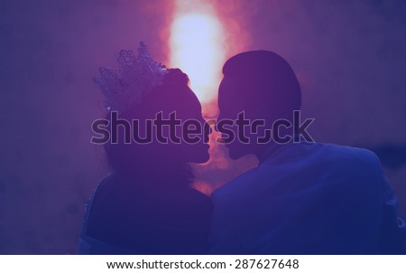 groom and bride in love emotion romantic moment on the beach, Blurred Defocus Background