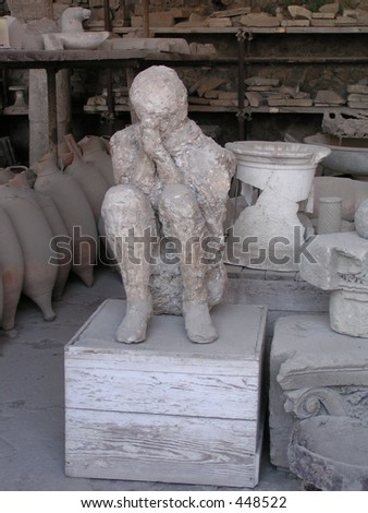 Pompei plaster cast