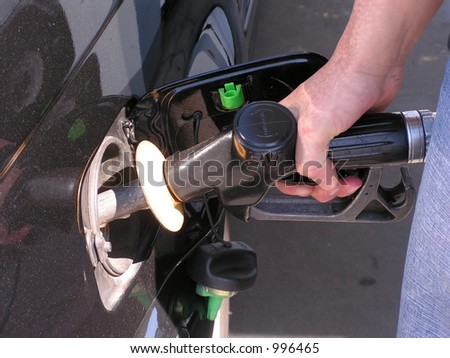 Filling up the car