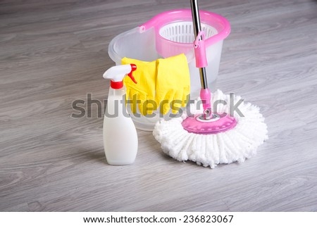 washing floors, cleaning the apartment