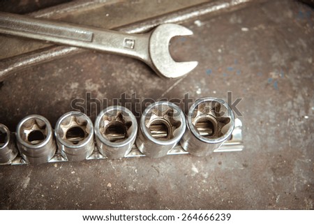 Tools for car repair. auto repair