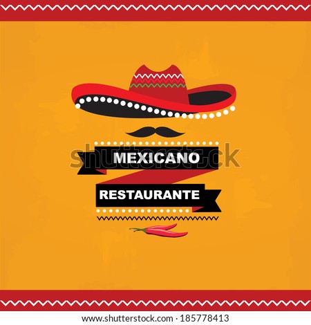 Menu mexican template design.Vector illustration Menu mexican template design.Vector illustration