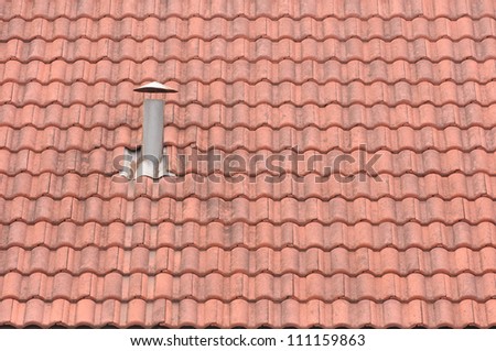 Roof and kitchen chimney smoke