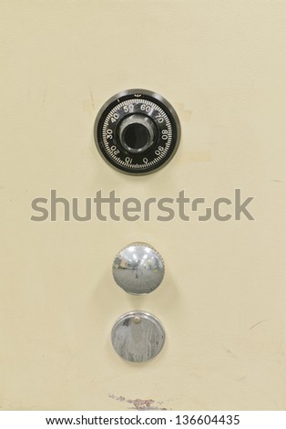 Combination safe lock background