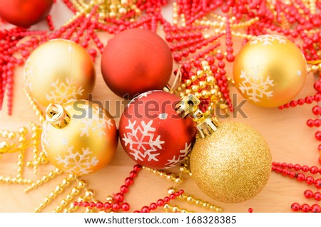 Christmas balls decorate christmas and new year day