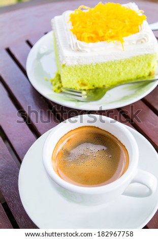 Coffee and cake relax time
