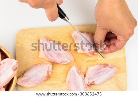 Fresh chicken meat prepare for cooking