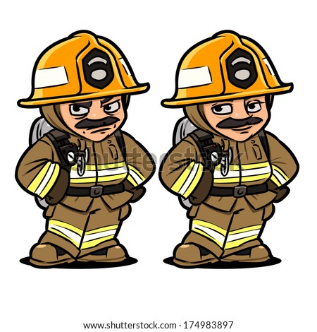 firefighter cartoon character