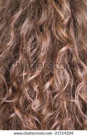 texture of long brown hair