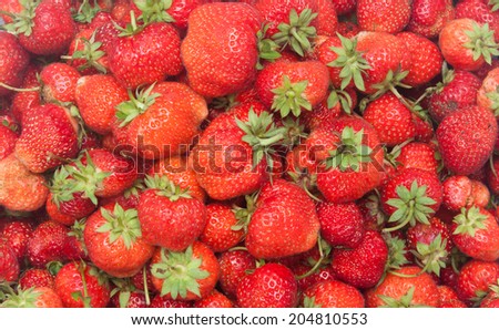 Fresh ripe perfect strawberry - food frame background