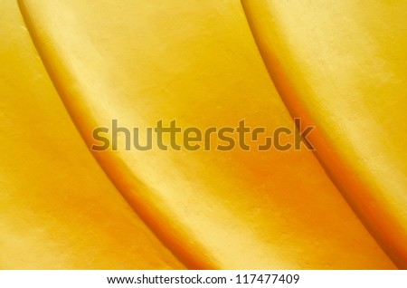 Golden pattern from the cloth of the Buddha image