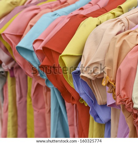 colorful clothing fashion female