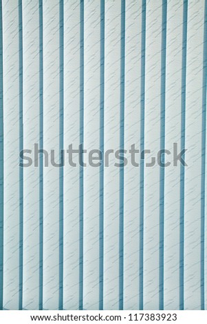 Texture of blue vertical blinds