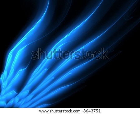 stock photo Angel's wings abstract blue illustration