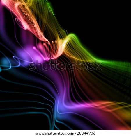 black and neon backgrounds. wavy neon background