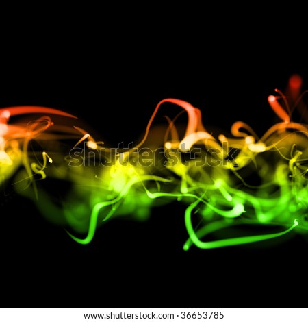 Neon Backgrounds on Bright Colorful Wavy Smooth Neon Background In Perspective Stock Photo