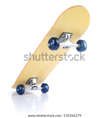 Skateboard deck on white background isolated path included Skateboard deck on white background isolated path included