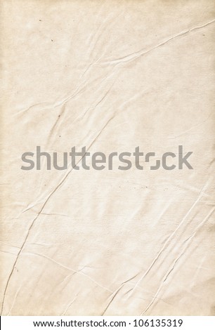Old wrinkled paper, a clean sheet