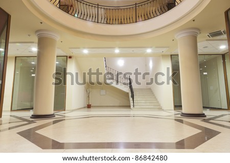 interior - lobby of a upper class shopping mall