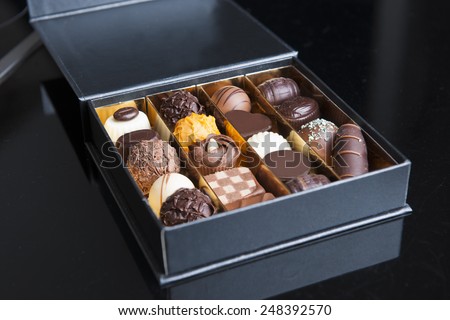 kissed golden box of chocolates