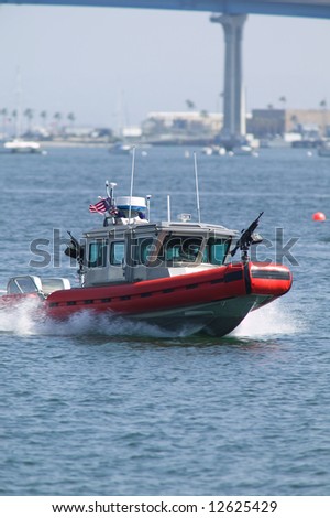 Coast Guard Gun Boat on Patrol